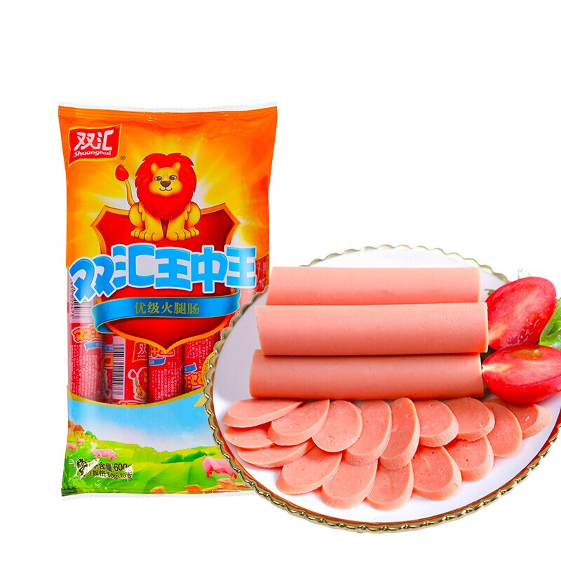 双汇王中王火腿肠 600g(10根)大根装 - 华姐零食铺